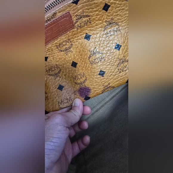 MCM Visetos Coated Canvas Shopper Tote - Picture 13 of 17